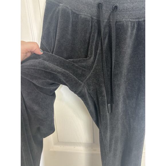 Lululemon Warm Down Jogger Velour Heathered Black Size 4 Sweatpants - Picture 6 of 6